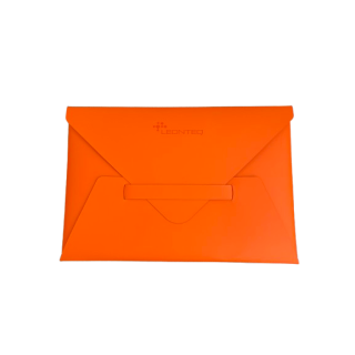 Dokumentenmappe aus recyceltem Leder &ndash; Leonteq Sonderedition